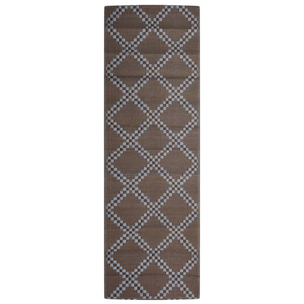 vidaXL Tapis d'extérieur marron 80x250 cm PP