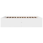 vidaXL Cadre de lit sans matelas blanc 150x200 cm