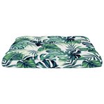 vidaXL Coussins de palette lot de 2 motif de feuilles tissu