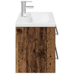 vidaXL Meuble de Lavabo de Salle de Bain avec tiroir 2 Pièces Bois Ancien