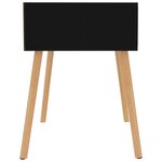 vidaXL Tables de chevet 2 Pièces Noir brillant 40x40x56cm Bois ingénierie