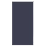 vidaXL Store enrouleur occultant 44 4 x 100 cm  largeur du tissu 40 cm  bleu marine