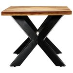 vidaXL Table de salle à manger 180x90x75 cm Bois de Sesham solide