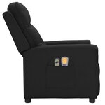 Vidaxl fauteuil électrique de massage noir tissu