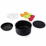 Princess Set d'accessoires de friteuse 10 Pièces 3 2 L Métal et silicone