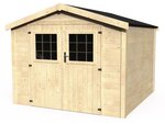 Abri jardin bois "Turenne" - 7.43 m² - 2.70 x 2.75 x 2.23 m - 28 mm