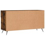 vidaXL Banc à chaussures chêne fumé 102x35x55 cm bois d'ingénierie