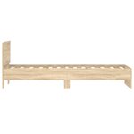 vidaXL Cadre de lit avec tête de lit Chêne Sonoma 80 x 200 cm