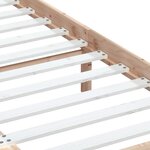 vidaXL Cadre de lit 120x190 cm Petit double Bois massif