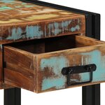 vidaXL Table de chevet 40x40x50 cm Bois massif récupéré