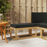 vidaXL Banc de Jardin Blanc 80 x 43 x 45 cm Bois d'Acacia Massif