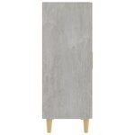 vidaXL Buffet Gris béton 70x34x90 cm Bois d'ingénierie