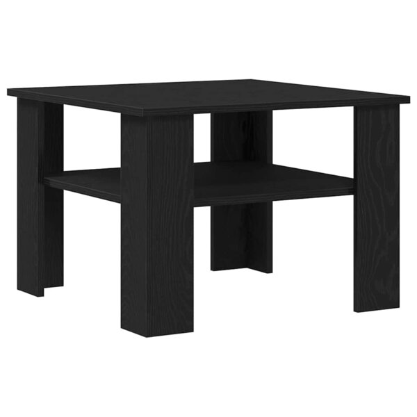 vidaXL Table basse Chêne noir 60 x 60 x 42 cm Bois d'ingénierie