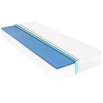 vidaXL Lit de repos avec matelas 90x200 cm Bois de pin massif