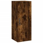 vidaXL Armoire murale chêne fumé 34 5x34x90 cm bois d'ingénierie