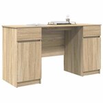 vidaXL Bureau Chêne sonoma 140 x 49 x 76 cm Bois d'ingénierie