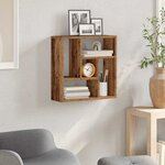 vidaXL Étagère murale vieux bois 45x16x45 cm bois d'ingénierie