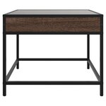 vidaXL Table basse avec LED Infinity chêne marron 50x50x41 cm