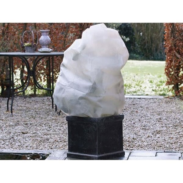 NATURE Lot de 2 housse d'hivernage 50 g/m² - Ø 75 cm x 1,50 m - Beige