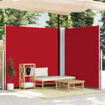 vidaXL Auvent latéral rétractable Rouge 200x600 cm
