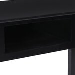 vidaXL Buffet Noir 108x45x76 cm Bois de Paulownia massif