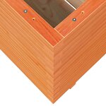 vidaXL Jardinière cire marron 90x60x72 5 cm bois de pin massif
