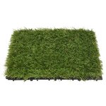 vidaXL Carreaux de gazon artificiel 11 Pièces Vert 30x30 cm