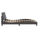 vidaXL Cadre de lit sans matelas Zadar gris 140x200 cm similicuir
