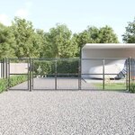 vidaXL Portal de jardin maille anthracite 500x175 cm acier galvanisé