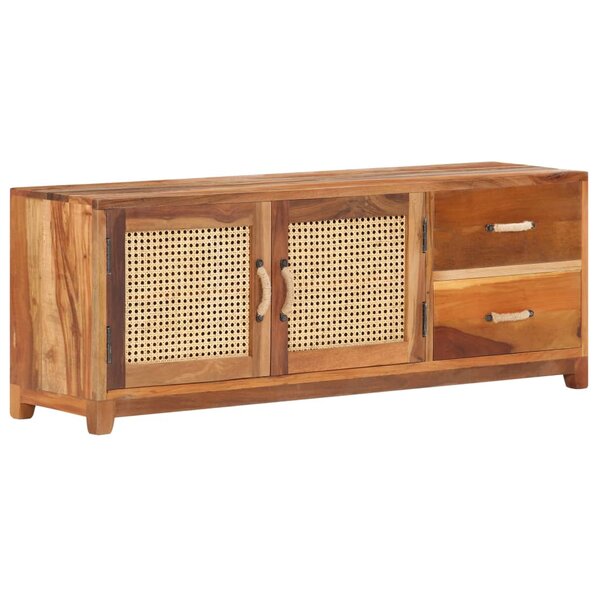 vidaXL Meuble TV 120x30x45 cm Bois de récupération massif