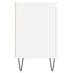 vidaXL Tables de chevet 2 Pièces blanc 40x30x50 cm bois d'ingénierie