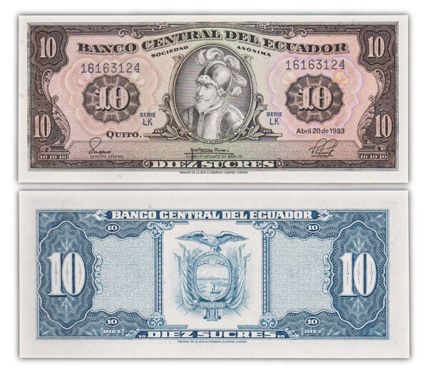 Billet de Collection 10 Sucres 1983 Equateur - Neuf - P114b