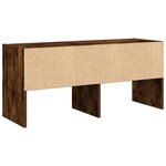 vidaXL Étagère à chaussures empilable chêne fumé 89 5x30x40 cm