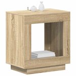 vidaXL Table d'appoint Chêne Sonoma 60 x 40 x 65 cm Bois d'ingénierie