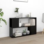 vidaXL Bibliothèque Noir 100x24x63 cm Bois d'ingénierie