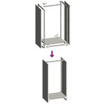 vidaXL Portant de bois chauffage noir 40x30x80 cm