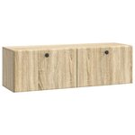 vidaXL Meuble TV mural 98 x 31 x 30 cm Chêne Sonoma Bois d'ingénierie