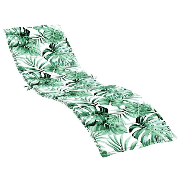 vidaXL Coussin de transat ensoleillé Vert 200 x 70 x 4 cm Tissu Oxford