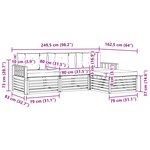 vidaXL Ensemble de canapés d'extérieur 4 pc Blanc et Beige Polyester