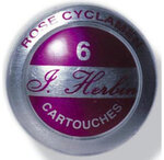 Boîte de 6 cartouches d'encre standard - rose cyclamen HERBIN