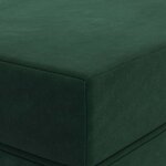 vidaXL Canapé-lit pliable 80 x 67 x 45 cm Vert foncé