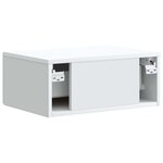 vidaXL Cabinet de chevet mural 2 pièces Blanc 49 x 34 5 x 20 cm