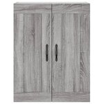vidaXL Buffet haut Sonoma gris 69 5x34x180 cm Bois d'ingénierie