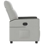 vidaXL Fauteuil inclinable gris nuage tissu