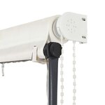 vidaXL Auvent rétractable avec LED 350x150 cm Crème