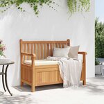 vidaXL Banc de Rangement de Jardin Marron 114 x 60 x 90 cm