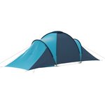 vidaXL Tente de camping pour 6 personnes bleu et bleu clair