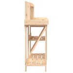 vidaXL Banc de rempotage avec étagères bois massif de sapin