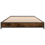 vidaXL Cadre de lit sans matelas chêne fumé 100x200 cm