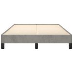 vidaXL Cadre de lit gris clair 120x190 cm velours